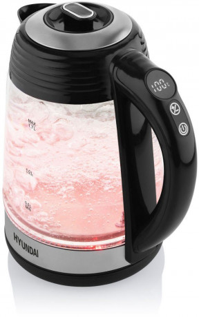 Hyundai Hyundai Wasserkocher VK780, 1,7 l, 2200 W, Temperaturregelung von 40 bis 100 °C, KEEP WARM-Funktion bis 120 Min  Чайник Hyundai VK780, 1,7 л, 2200 Вт, регулировка температуры от 40 до 100 °С, функция KEEP WARM до 120 минут.