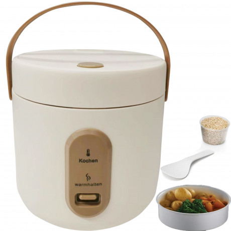 Mutoy Mutoy Reiskocher 2L Reiskocher Antihaft-Garen,Hochtemperaturschutz,One-Touch-Bedienung, perfekt fur 1-4 Personen zum Kochen von Reis,Fleisch,Nudeln oder Suppe  Рисоварка Mutoy Рисоварка 2 л с антипригарным покрытием, защита от высоких температур, уп