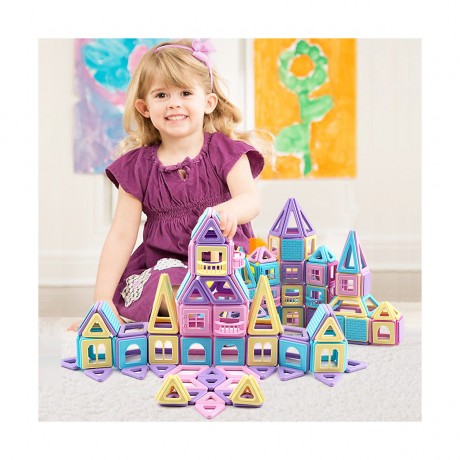 TOPMELON Satz mit 118 magnetischen Bausteinen Набор из 118 магнитных строительных блоков.