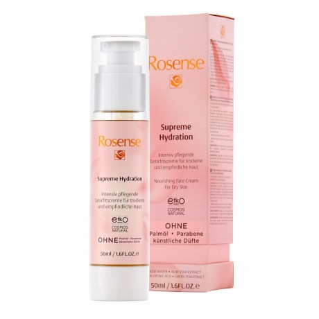 Rosense Supreme Hydration Intensiv pflegende Gesichtscreme fur trockene und empfindliche Haut  Supreme Hydration Интенсивно питательный крем для лица для сухой и чувствительной кожи