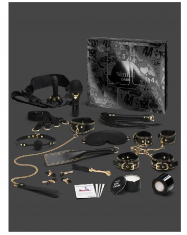 Sinful Dark 2025 Эротический адвент-календарь БДСМ, 24 предмета