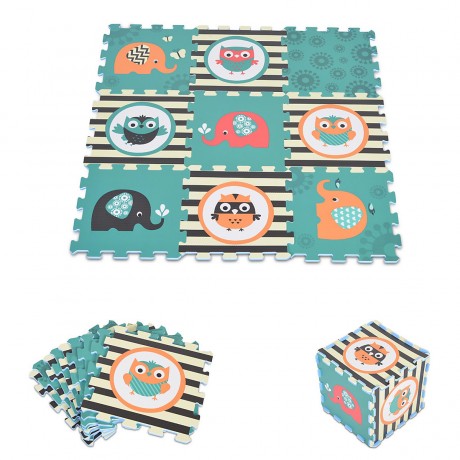 MONI Puzzlematte 9 teilig Teilegrosse 31 x 31 cm EVA-Schaum Puzzlematten Коврик-пазл 9 штук Размер 31 x 31 см Коврики-пазлы из пеноматериала EVA