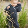 Hoppediz Overall aus Fleece Babyeinteiler anthrazit  Комбинезон из флиса детский цельнокроеный антрацит