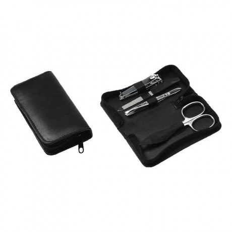 Hans Kniebes Manicure-Etui, Nappa-Schafleder, rostfrei  Маникюрный чемоданчик, овчина наппа, нержавеющий