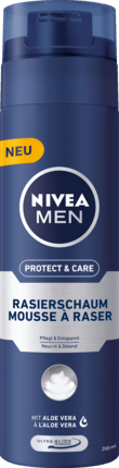 NIVEA MEN Пена для бритья Original Mild с алоэ вера и витаминами для гладкого бритья, 200 мл