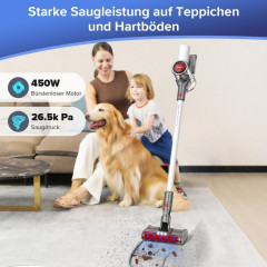 redroad redroad Akku-Stielstaubsauger 17, 450,00 W, beutellos, 5 in1 Handstaubsauger, 26.5KPa Staubsauger Kabelloser Stielsauger  Беспроводной стержневой пылесос Redroad 17, 450,00 Вт, без мешка, ручной пылесос 5-в-1, пылесос 26,5 кПа, беспроводной стержн