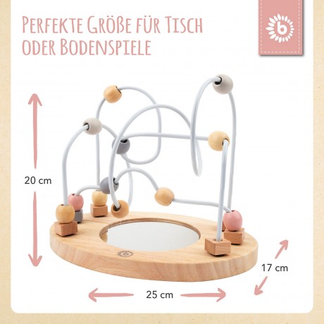 bieco Motorikwurfel Motorikschleife Lernspielzeug Holz Wurfel Motorik Spielzeug Baby Motorikwurfel Куб моторных навыков Кубик двигательных навыков Петля Обучающая игрушка Деревянный куб Двигательные навыки Игрушка Детский куб моторных навыков