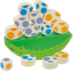 beleduc Funny Crocodile  Balancierspiel aus Holz Забавная игра-балансировка крокодила из дерева
