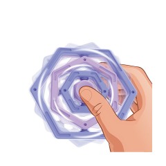 Vicabo Fidget Toy Infinite Flip Fingertip Spielzeug Geschicklichkeitsspiele fur Kinder Fidget Toy Infinite Flip Fingertip Toy Игры на ловкость для детей