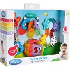 Playgro Playgro Activity Rassel- und Beissring-Geschenkset (4tlg.) Подарочный набор Playgro Activity Rattle and Teether (4 шт.)