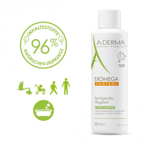 A-DERMA EXOMEGA CONTROL Pflegebad hautberuhigend  Ванна для ухода EXOMEGA CONTROL успокаивает кожу