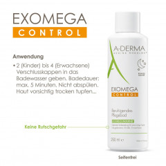 A-DERMA EXOMEGA CONTROL Pflegebad hautberuhigend  Ванна для ухода EXOMEGA CONTROL успокаивает кожу
