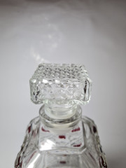 Luminarc Набор для виски: графин с пробкой 10см x 24см и 5 бокалов для виски 8.5см x 9см, Франция, 1970-80гг.