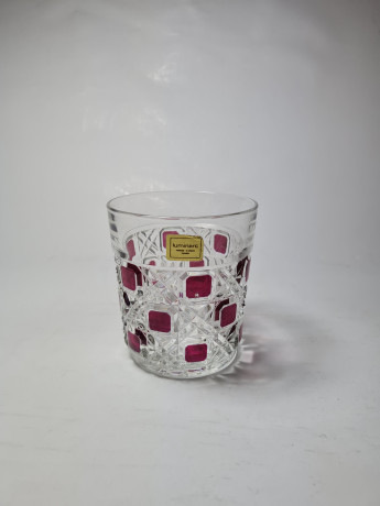 Luminarc Набор для виски: графин с пробкой 10см x 24см и 5 бокалов для виски 8.5см x 9см, Франция, 1970-80гг.