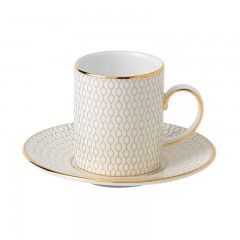 Wedgwood Wedgwood Arris Espressotasse 0,08 L mit Untertasse 2-tlg. Чашка для эспрессо Wedgwood Arris 0,08 л с блюдцем 2 шт.