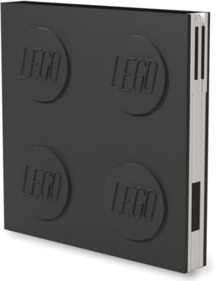 LEGO Notizheft LEGO, verschliessbar, inkl. Gelstift, schwarz Блокнот LEGO, запираемый, с гелевой ручкой, черный