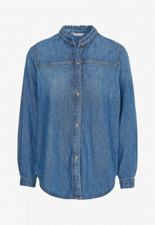Tommy Hilfiger RUFFLED COLLAR REGULAR FIT OVER Button-down blouse paty RFFLED COLLAR REGULAR FIT OVER Блузка на пуговицах пати