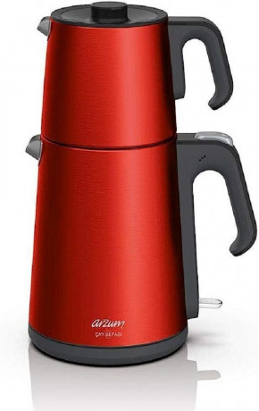 Arzum Arzum Wasser-/Teekocher AR3080 Teebecher Teemaschine, Edelstahl, Rot Заварник для чая/воды Arzum AR3080, кружка для чая, машина для чая, нержавеющая сталь, красный