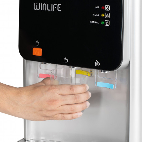 WINLIFE WINLIFE Heisswasserspender Elektrischer Mini Wasserspendergerat,Trinkwasserspender,Getrankspender, mit Kindersicherung fur heissekalte Getranke 5 bis 20 Liter Gallonen  Диспенсер для горячей воды WINLIFE, электрический мини-диспенсер для воды, дис