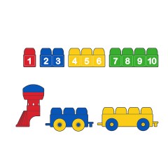 Tutor Blocks Meine ersten Magnetbausteine Zahlenzug Мой первый поезд с числами из магнитных кубиков