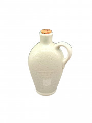 Графин / декантер миниатюрный винтажный Leberhardt Munchen для ликера, с пробкой, керамика, светло-зеленый, 0.125 л, 14 см, Германия, 1960-70гг.