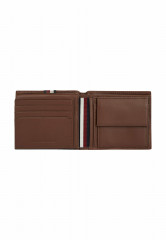 Tommy Hilfiger TH PREM LEA CC FLAP AND COIN Wallet dark chestnut TH PREM LEA CC FLAP AND COIN Бумажник темно-каштановый
