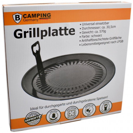 bahama bahama Gaskocher, Camping Grillplatte Universal O30,5cm Grillaufsatz Campingkocher Grillrost Grill  Газовая плита Bahama, походная гриль, унивесальная насадка для гриля диаметром 30,5 см, походная плита, решетка для гриля