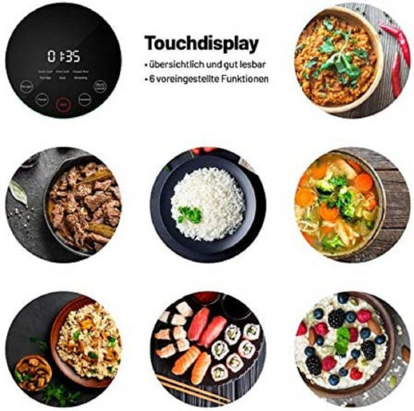 Lauben Lauben Reiskocher Low Sugar Rice Cooker 1500AT Schwarz Рисоварка Lauben Рисоварка с низким содержанием сахара 1500AT