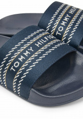 Tommy Hilfiger WEBBING SLIDE Mules space blue WEBBING SLIDE Мюли космический синий