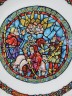DE LIMOGES Коллекционная номерная тарелка №CD463 из серии "Весть о великой радости" Noёl Vitral (Ноэль Витраль) с сертификатом, 21,5см, Франция, 1977г
