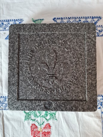 DE LIMOGES Коллекционная номерная тарелка №CD463 из серии "Весть о великой радости" Noёl Vitral (Ноэль Витраль) с сертификатом, 21,5см, Франция, 1977г