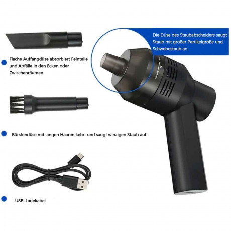 Yoyaxi Akku-Handstaubsauger Tragbarer Mini-Akku-Staubsauger, Haushalt, Haustier-Desktop-Reinigung, 18W, geeignet fur Tastatur, PC, Auto, grundlich reinigen  Yoyaxi Беспроводной ручной пылесос Портативный мини-беспроводной пылесос Бытовая очистка рабочего 