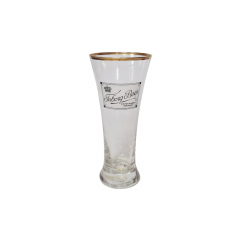 Бокал для пива винтажный Tuborg Beer, стекло, 18 x 8 см, Германия, 1960-70гг.