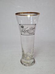 Бокал для пива винтажный Tuborg Beer, стекло, 18 x 8 см, Германия, 1960-70гг.