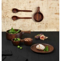 ASA SELECTION ASA Wood Dark Akazie Massiv Salatbesteck l: 30 cm Сервировочные столы ASA Wood Dark Solid Acacia Salad l: 30 см