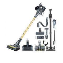 Genius Genius Akku-Bodenstaubsauger INVICTUS X8 PRO Akkustaubsauger, Deluxe-Set 23-tlg., beutellos Hepa filter ohne Beutel  Беспроводной пылесос Genius с контейнером INVICTUS X8 PRO, беспроводной пылесос, роскошный набор из 23 предметов, без мешка Hepa-фи