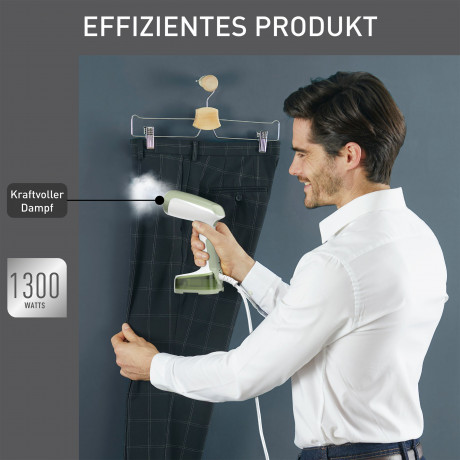 Tefal Tefal Dampfburste DT3053, Access Steam Pocket, 1300 W, ultrakompaktes Design, abklappbaren Bugelkopf, 15 Sek. Aufheizzeit Паровая щетка Tefal DT3053, Access Steam Pocket, 1300 Вт, ультракомпактная конструкция, складная носовая головка, время нагрев