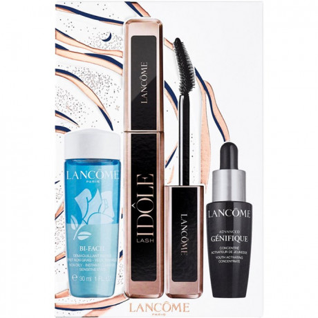Lancome Lash Idole Set Подарочный набор Тушь для ресниц Lash Idole 8 мл + Bi-Facil 30 мл + Сыворотка Advanced Genifique 10 мл
