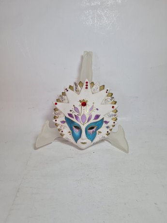 Маска винтажная Venicia Im Stil, гипс, 14 x 15 см, Германия, 1960-70гг.