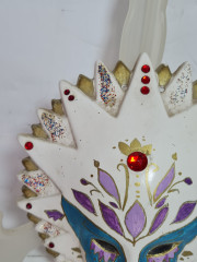 Маска винтажная Venicia Im Stil, гипс, 14 x 15 см, Германия, 1960-70гг.