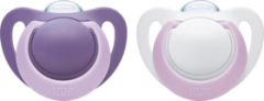 Nuk Соска (успокаивающая) Genius Размер 2, Силикон	, Mädchen, 1 шт
