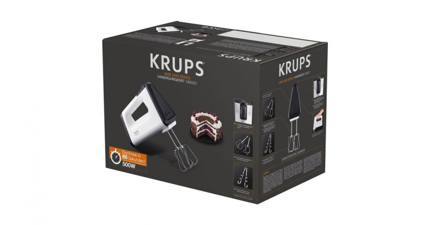 Krups Krups Handmixer 3 Mix 5500 GN5021 weiss/schwarz  weiss/schwarz Ручной миксер Krups 3 Mix 5500 GN5021 белый/черный