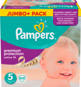 Pampers Active Fit Gr. 5 Юниор JumboPack +, 60 шт