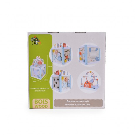 MONI Motorikwurfel 1020 Holz Motorikwurfel Кубик моторики 1020 Деревянный кубик моторики