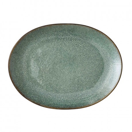 Bitz Bitz Gastro black / green Grillteller oval 30x22,5 cm Тарелка для гриля Bitz Gastro овальная 30x22,5 см, черная/зеленая