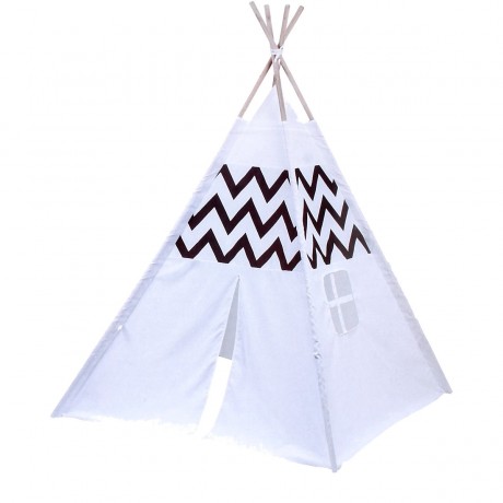 Playfun Indianerzelt Tipi mit Indianer Motiv drinnen und draussen Типи индийской палатки с индийским мотивом внутри и снаружи