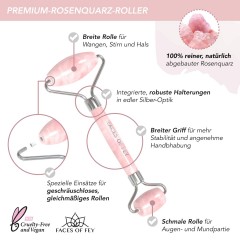 FACES OF FEY Rosenquarz-Roller  Ролик из розового кварца