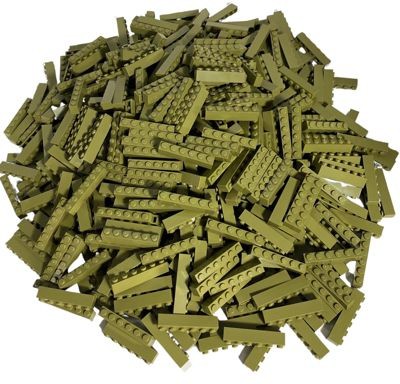 LEGO LEGO 1x6 Steine Olivgrune - 100 Stuck - Olivgreen bricks 3009 LEGO 1x6 Bricks Olive Green — 100 штук — Оливково-зеленые кубики 3009