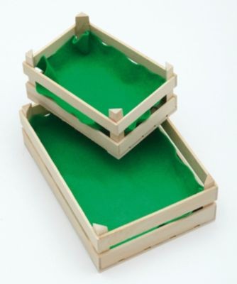 ERZI Spiellebensmittel Grosse Obststiege mit Vlies Play food Большой поднос для фруктов с флисом