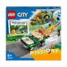 LEGO City 3er Set: 30589 Go-Kart-Fahrer - Polybag + 60353 Tierrettungsmissionen + 60355 City Detektivmissionen der Wasserpolizei Городской набор из 3 предметов: 30589 Водитель картинга — полиэтиленовый пакет + 60353 миссии по спасению животных + 60355 дет